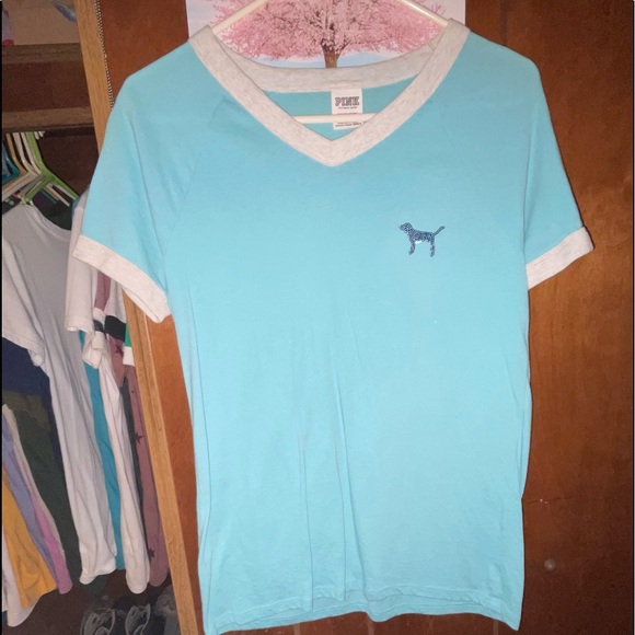 Pink Victoria Secret Bling Tee Shirt - Picture 2 of 3